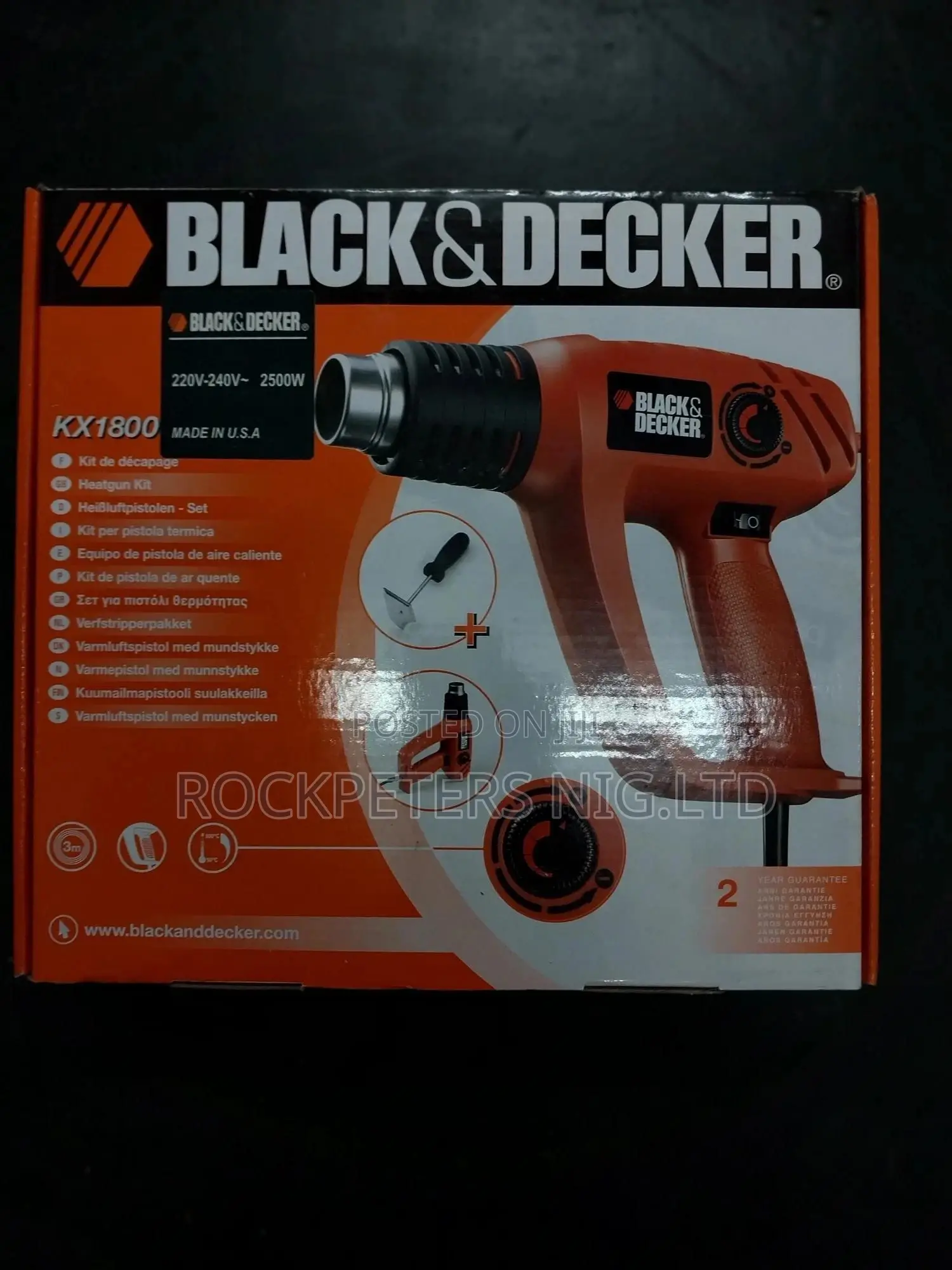 Black & Decker KX-1800 Heat Gun KIT