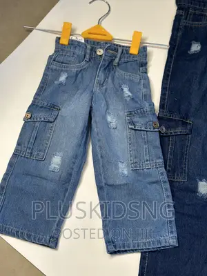 Girls Cargo Denim