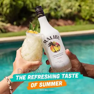 Malibu Original White Rum With Coconut Flavour, 70cl