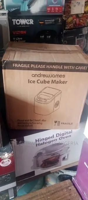 Andrew James Ice Cube Making Machine,5 IN 1,Fast Blocking