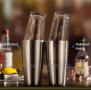 Mixologist 2 Piece Stainless Steel and Glass Boston Shaker