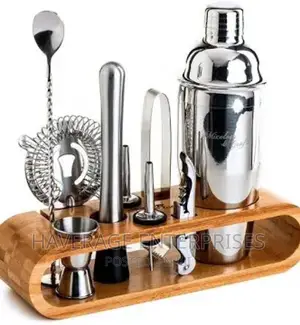 Mixology Bartender Kit:10-Piece Bartool Set Stand