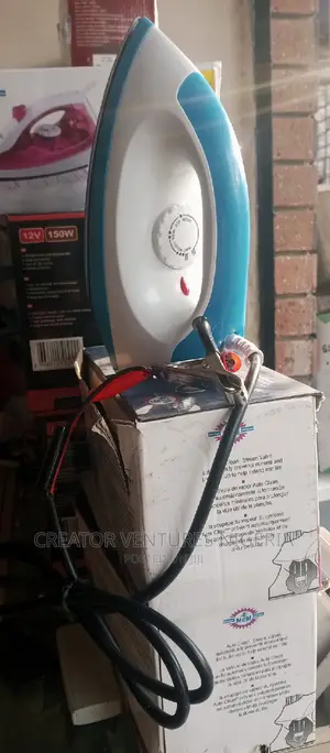 DC SOLAR PRESSING IRON, 12VOLTS,150watts,1mints Hot For 60'c