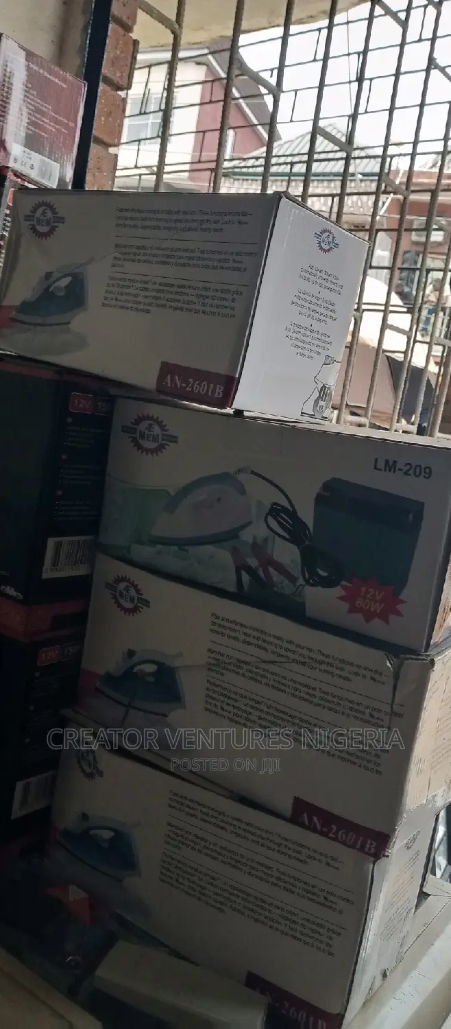 DC SOLAR PRESSING IRON, 12VOLTS,150watts,1mints Hot For 60'c