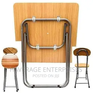 Portable Foldable Table With Two Chairs