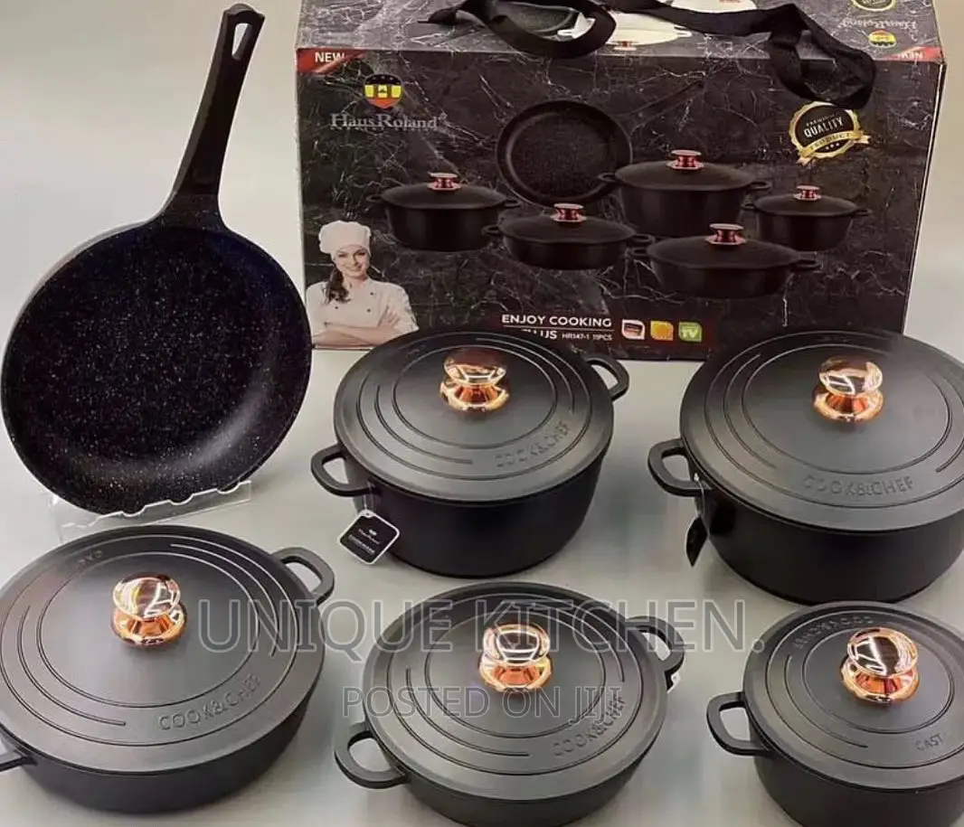 11 Pieces Granite Cookware Set/Pots
