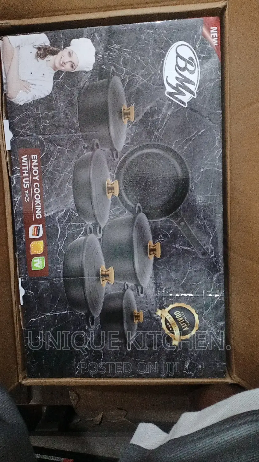11 Pieces Granite Cookware Set/Pots