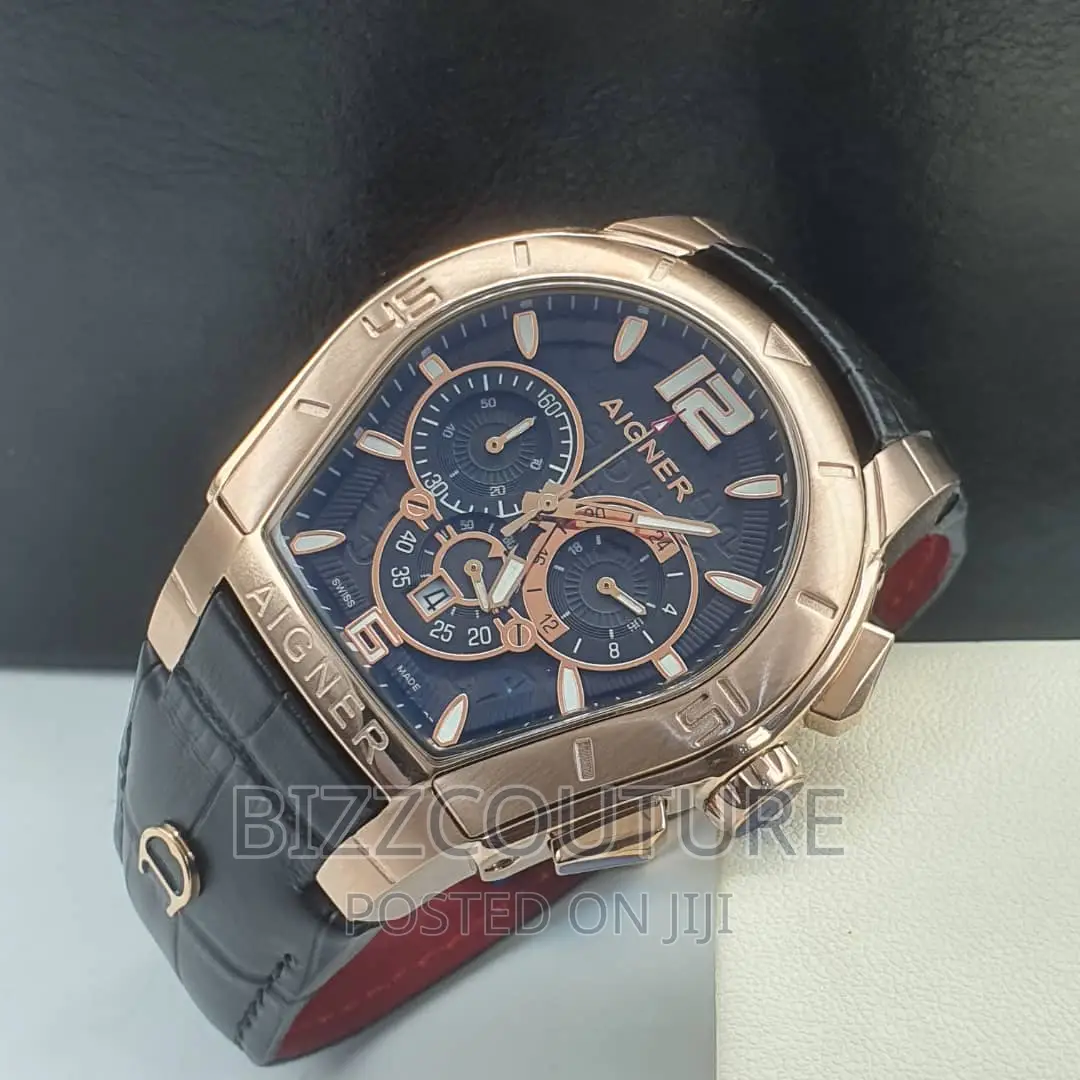 Original AIGNER LEATHER STRAP WATCH Available in Store