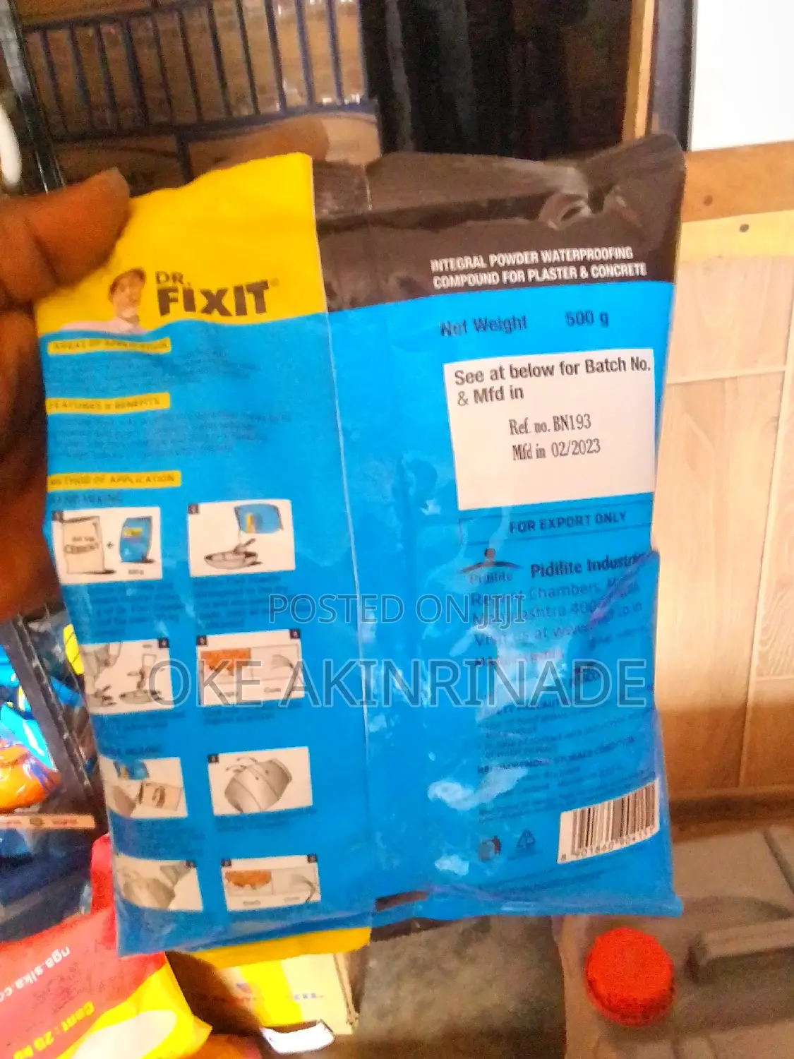 Dr,Fixit 105 Powder Waterproof for Concrete 500g