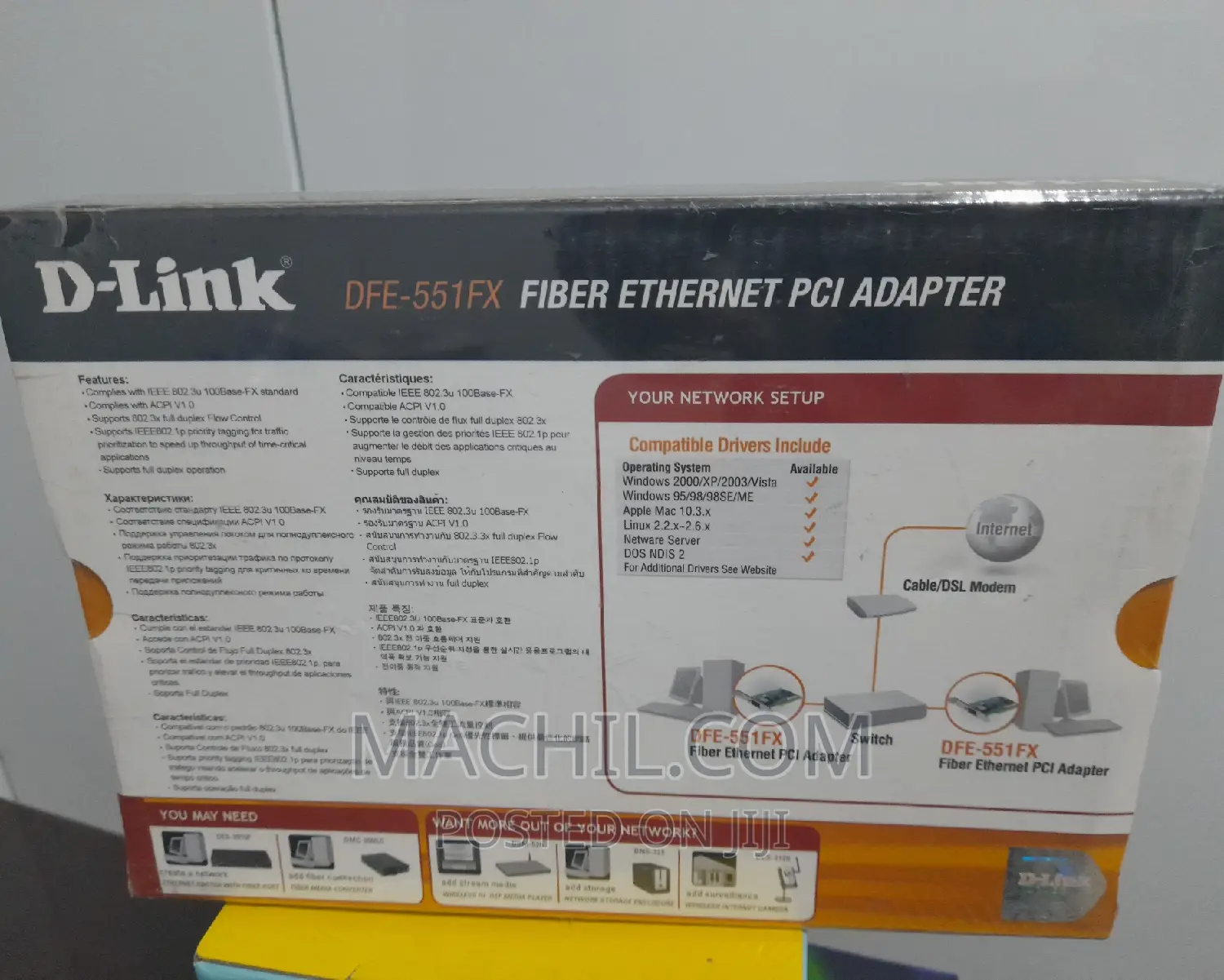 Fiber Ethernet PCI Adapter
