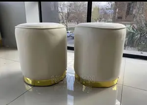 Two Singles Poufs Stools.