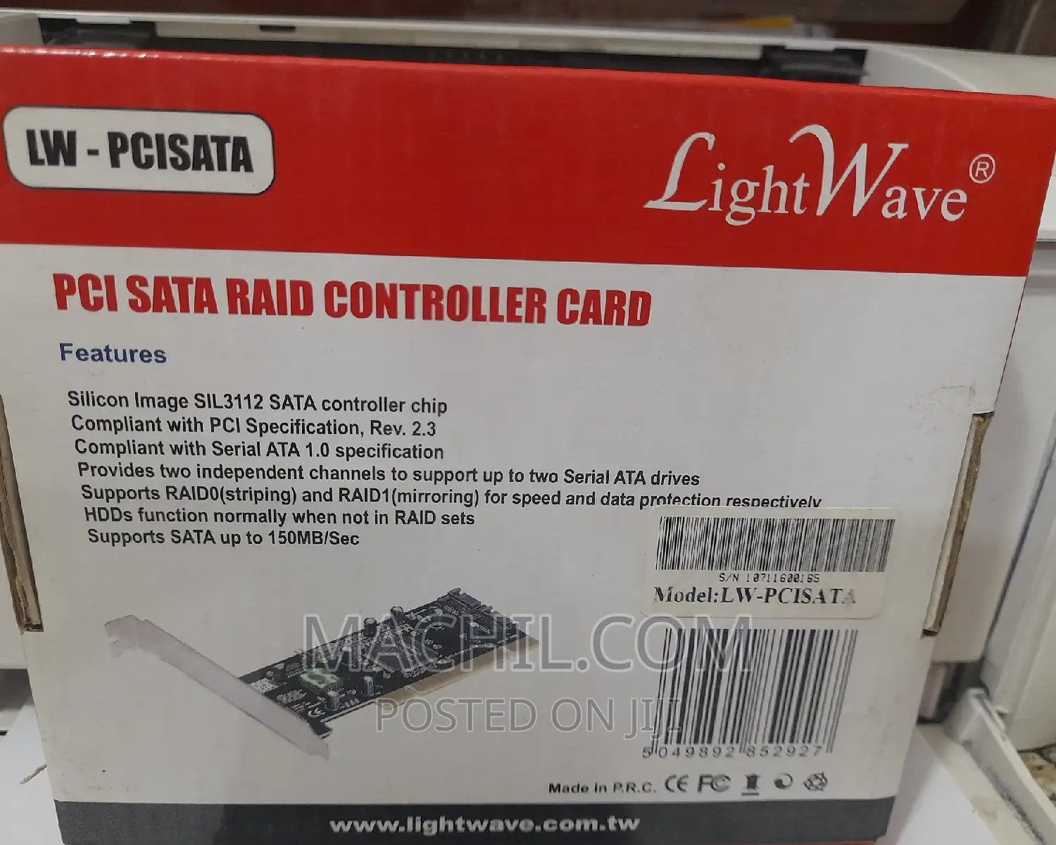 Pci Sata Raid Controller Card
