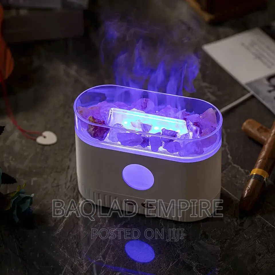 7 Colors Natural Rock Fire Flame Aroma Oil Diffuser