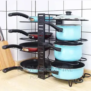 Pots and Pans Organizer Rack Multi-Layer Iron Wire Bilateral