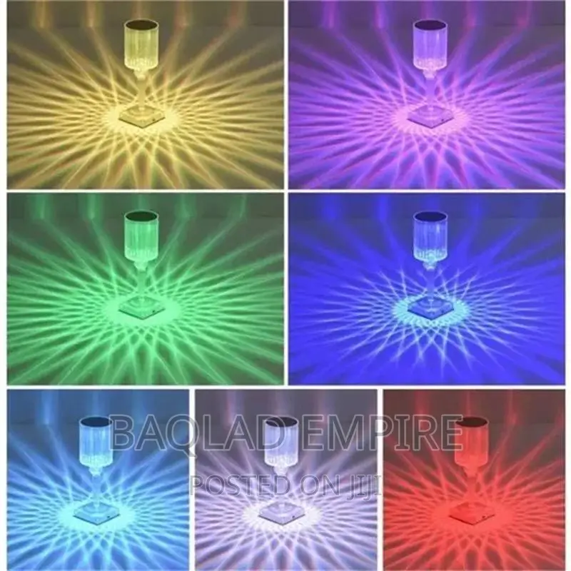 Crystal Table Lamp 3/16 Colors Usb Lamp Lights LED Light