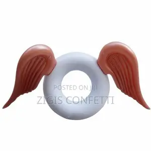 Metallic Gold Inflatable Angel Wings Pool Float