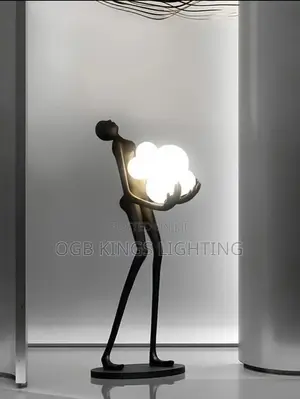 Creative Humanoid Art Sculpture Dance Goddess Floor Lamp