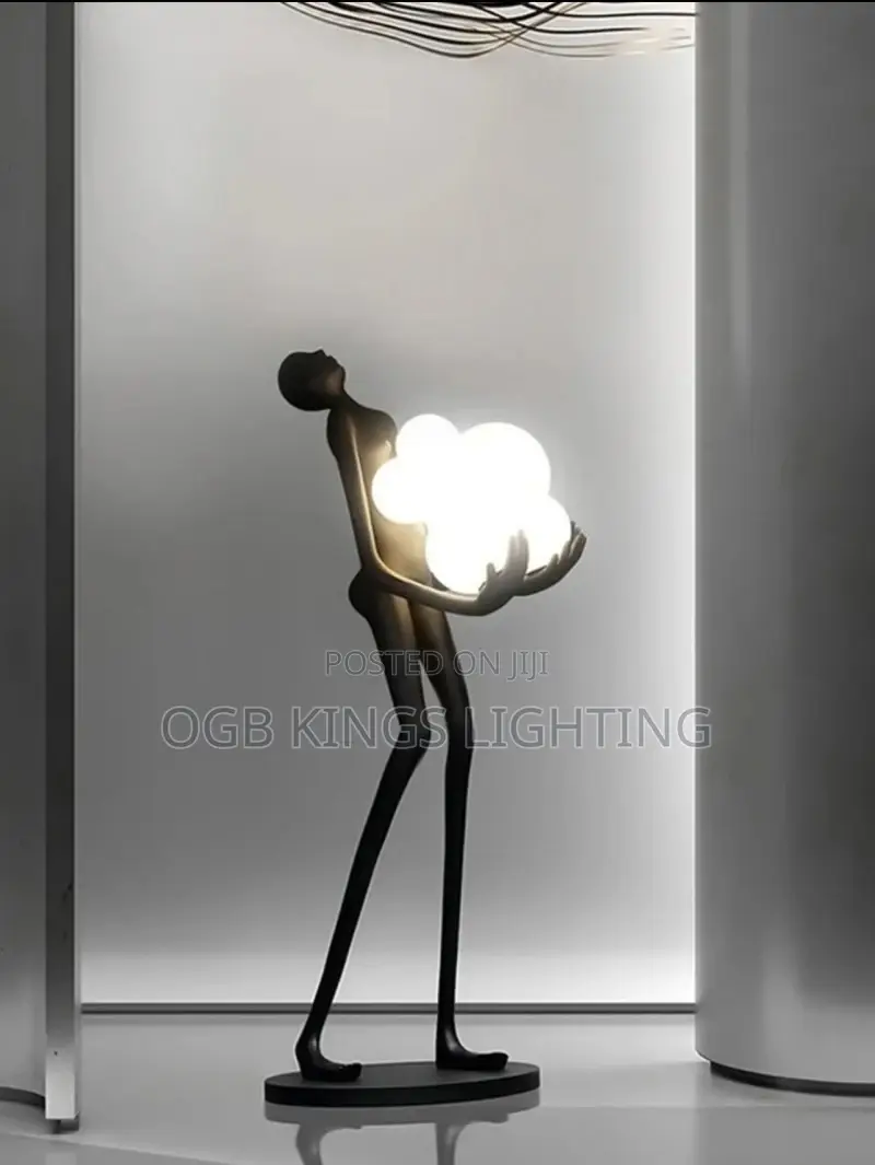 Creative Humanoid Art Sculpture Dance Goddess Floor Lamp