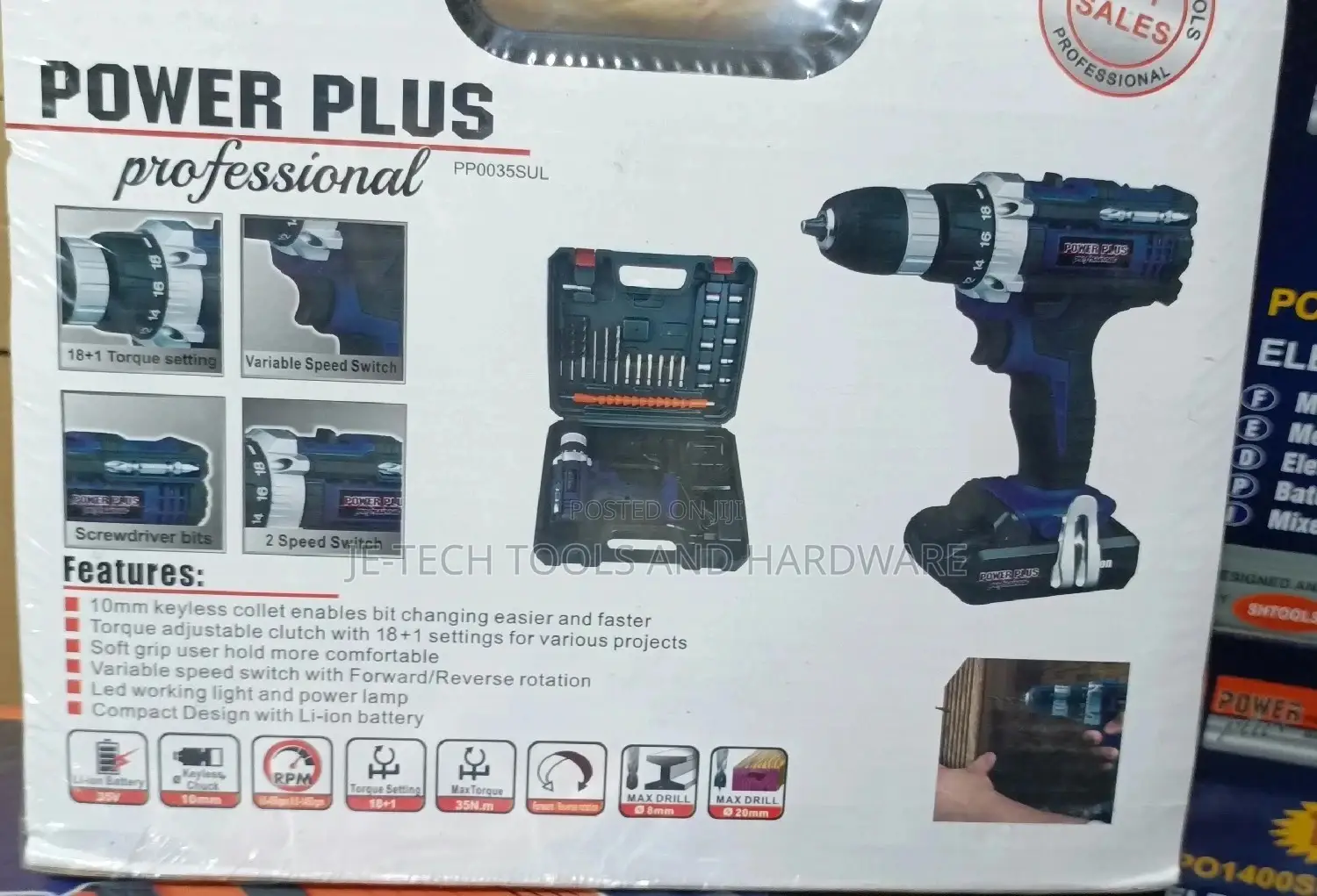 35V Power Plus Battery Drill