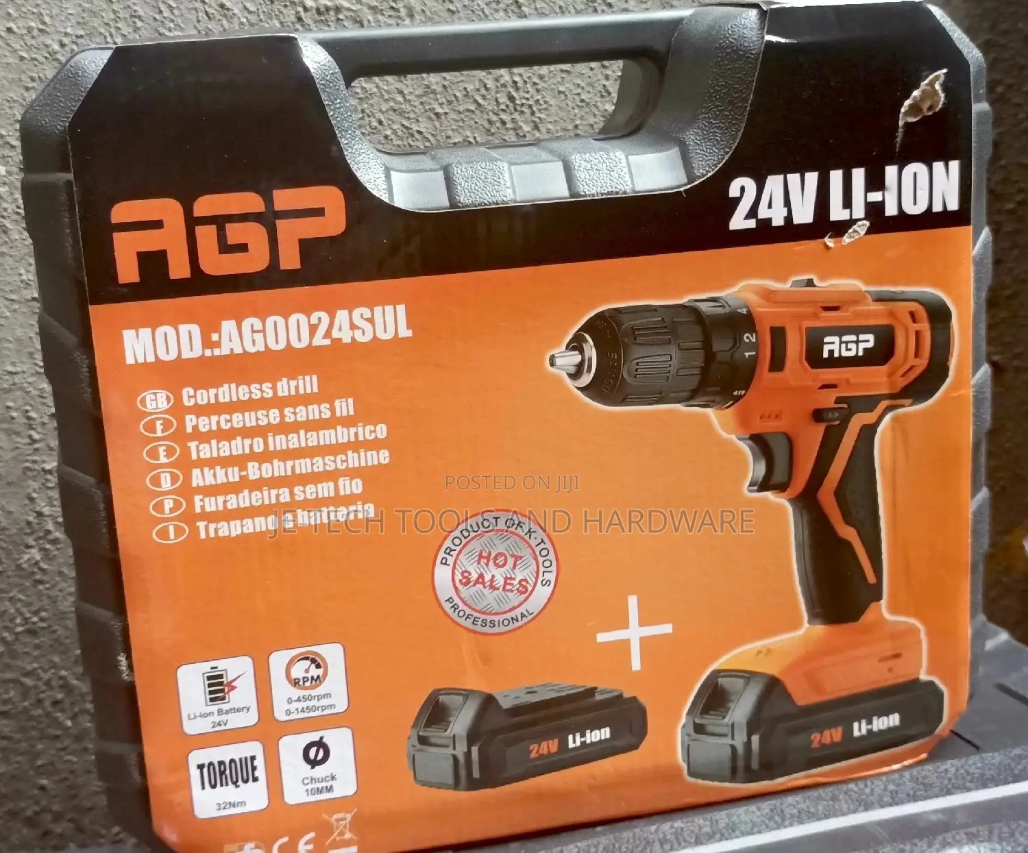 24V AGP Li-on Battery Drill