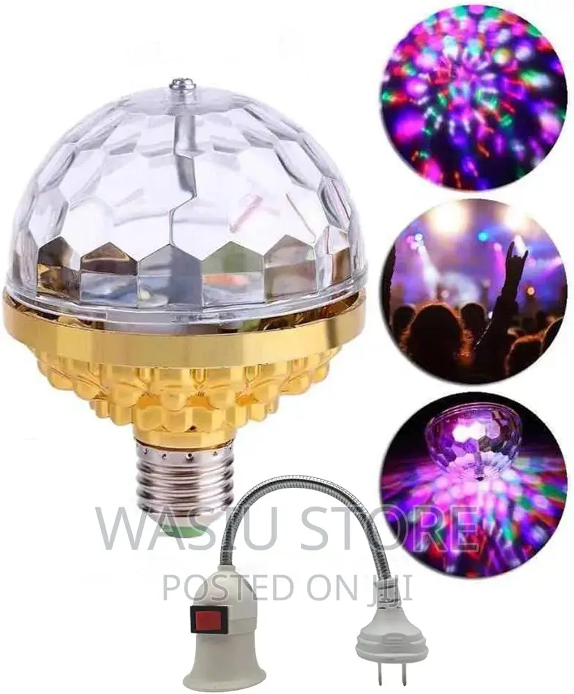 Colorful Rotating Magic Ball Disco Light With Sockets