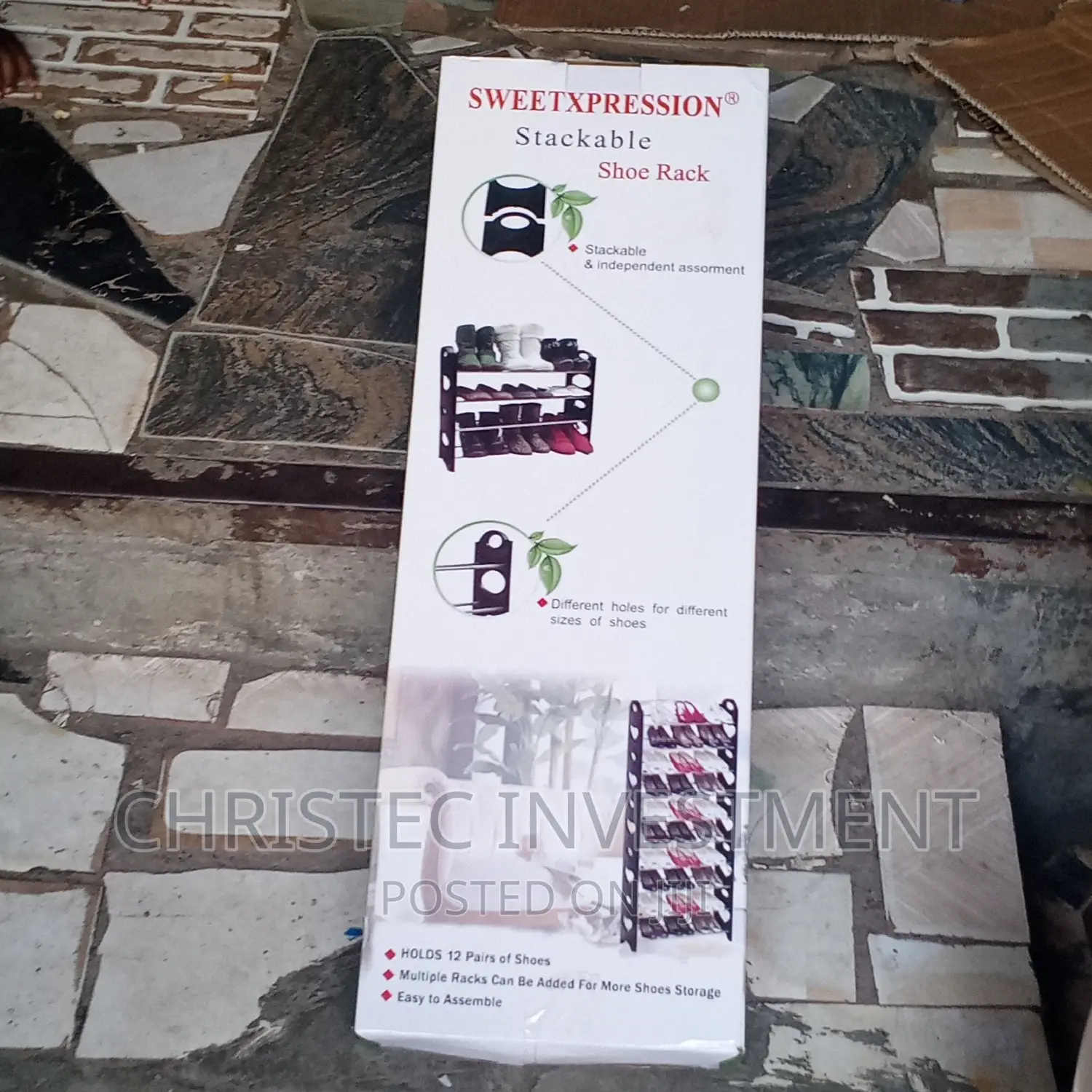 12 Pairs of Shoes Rack Stackable Shoe Rack in Lagos Island (Eko) Home Accessories, Christec