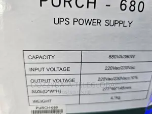 Purch 680VA Ups Power Supply