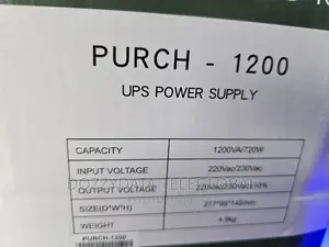 Purch 1200VA Ups Power Supply