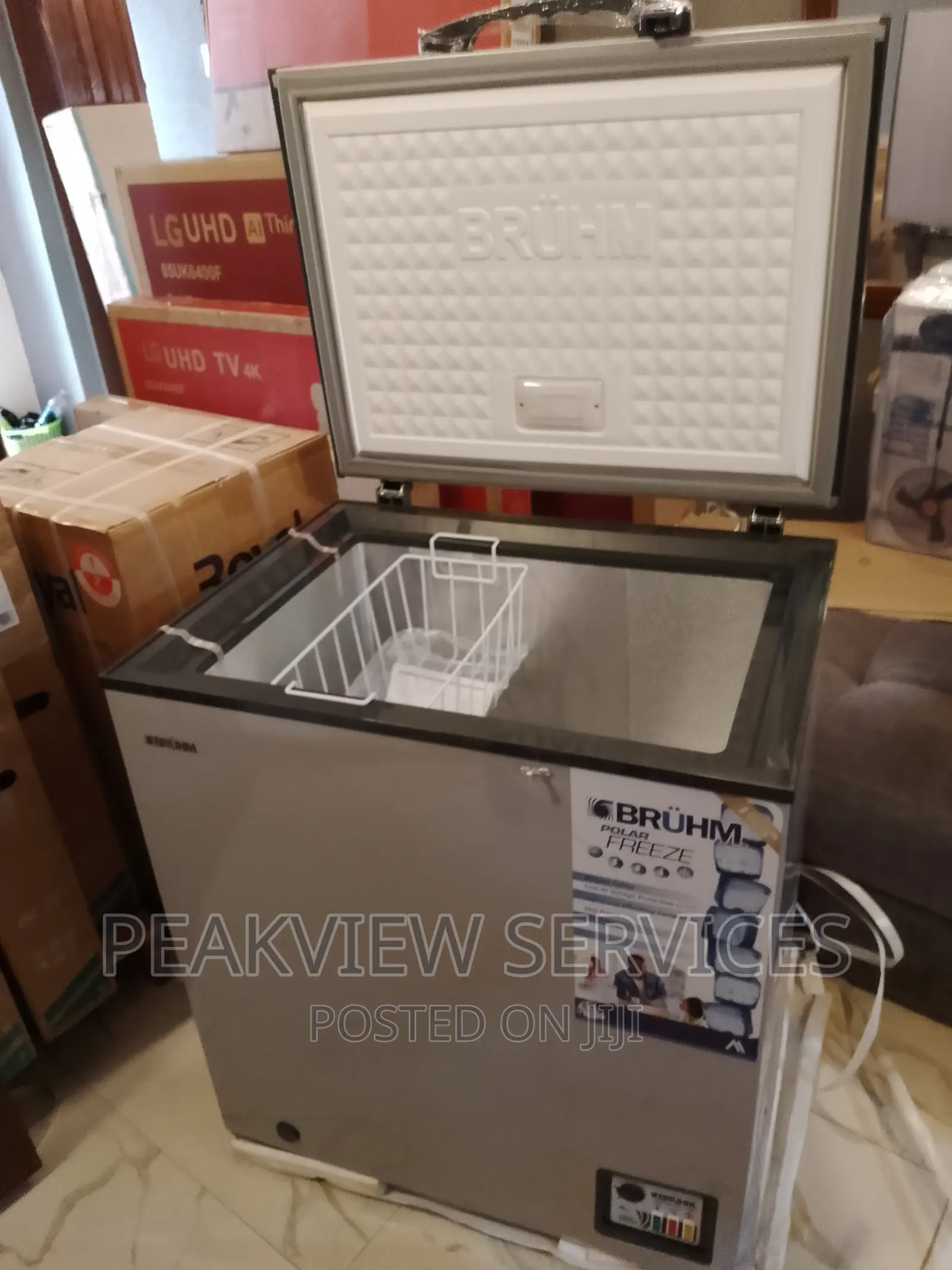 Bruhm BCS-160mg Silver Chest Freezer
