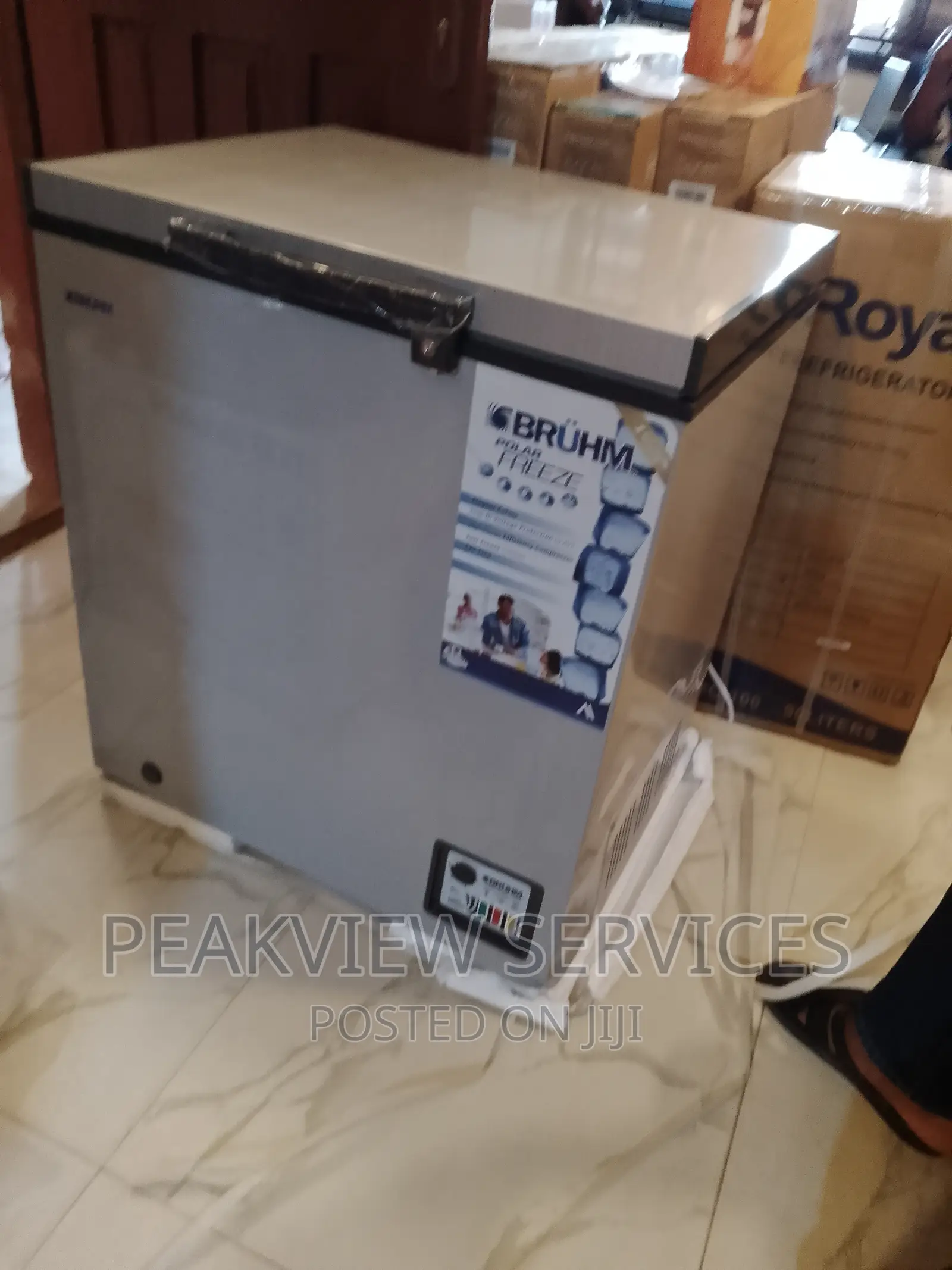 Bruhm BCS-160mg Silver Chest Freezer