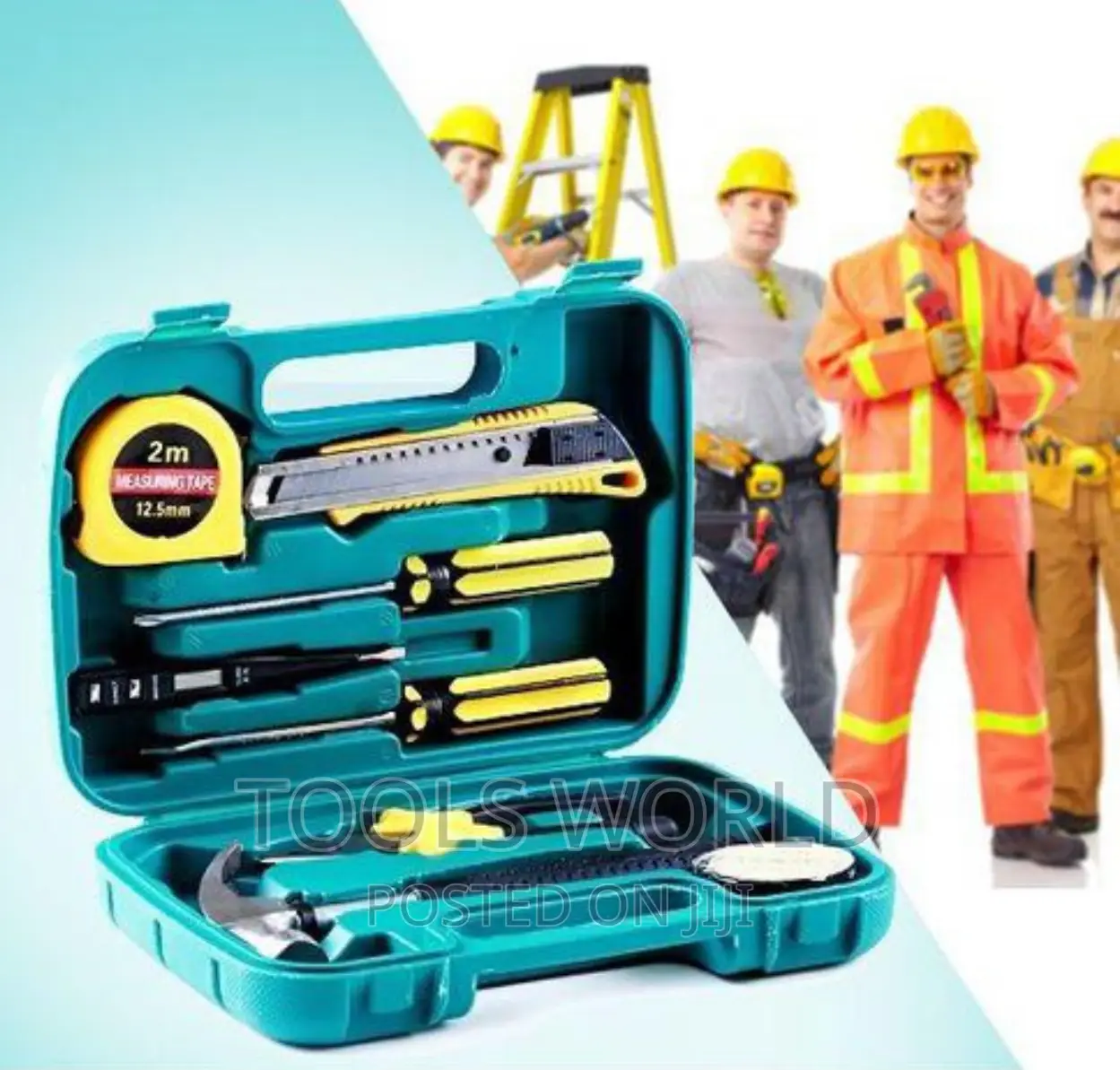 9pcs Tech Professional Basic Hand Carry Tool Box Kit