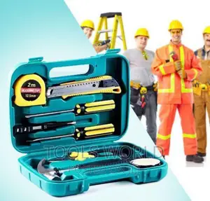 9pcs Tech Professional Basic Hand Carry Tool Box Kit