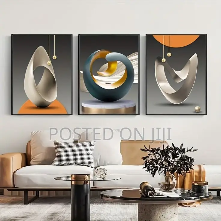 3 In1 Set of HD Abstract Printed Frames