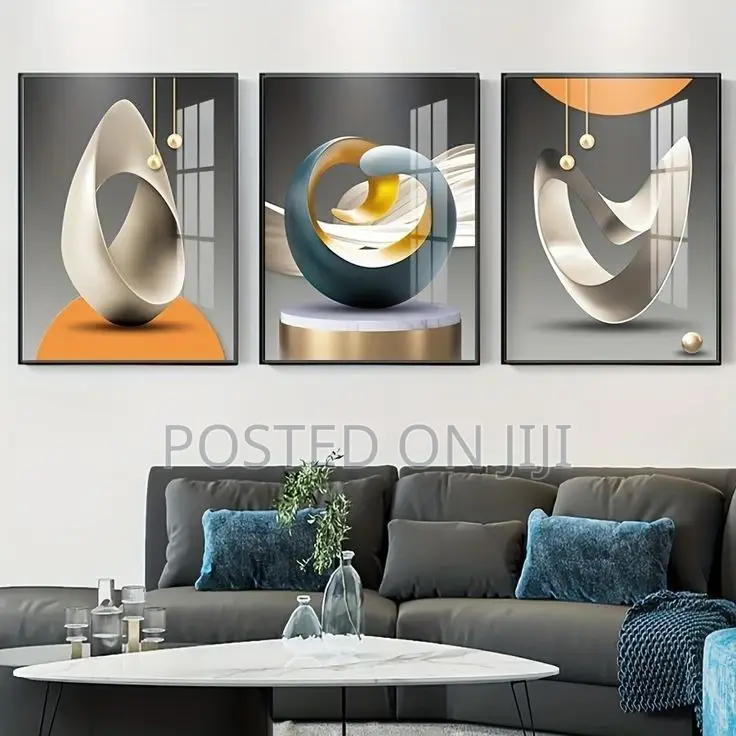 3 In1 Set of HD Abstract Printed Frames