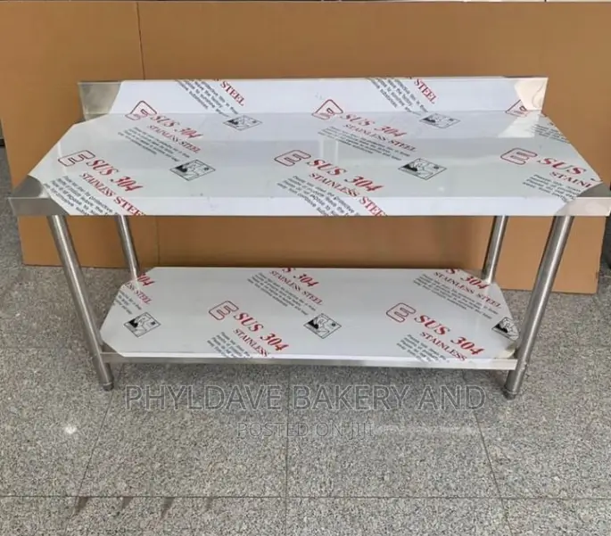 Quality Stainless Steel Work Table With Back Splash 5ft