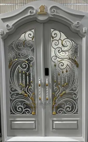 5ft Wrought Iron Glass Door