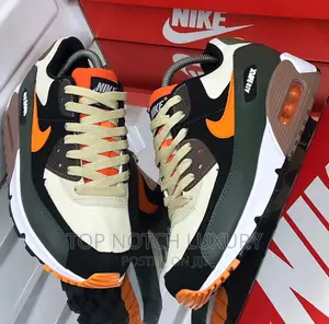 Nike Air-Max 90 Tan Olive Orange