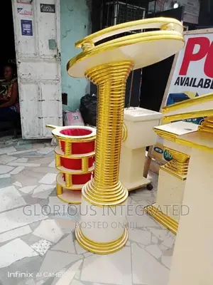 Pulpit and Offering Basket