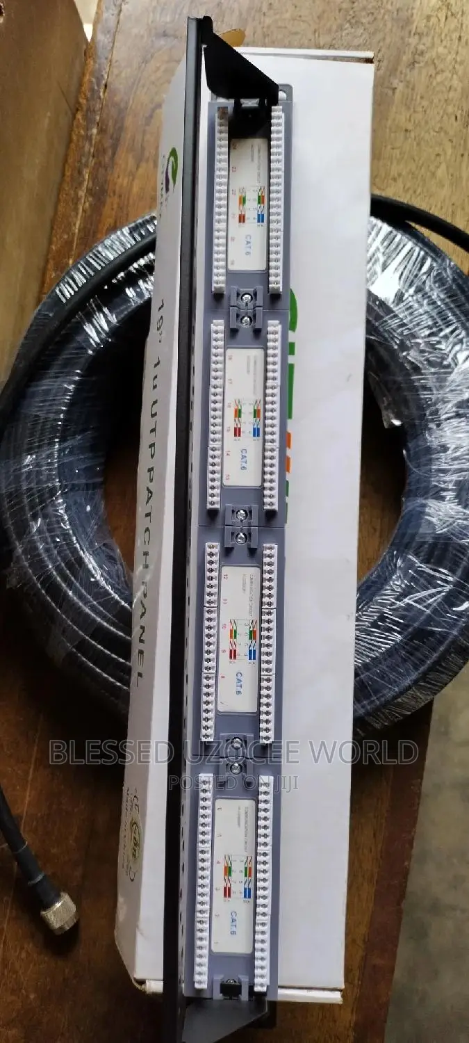 24 Ports Cat6 UTP Patch Panel for Networking Installation