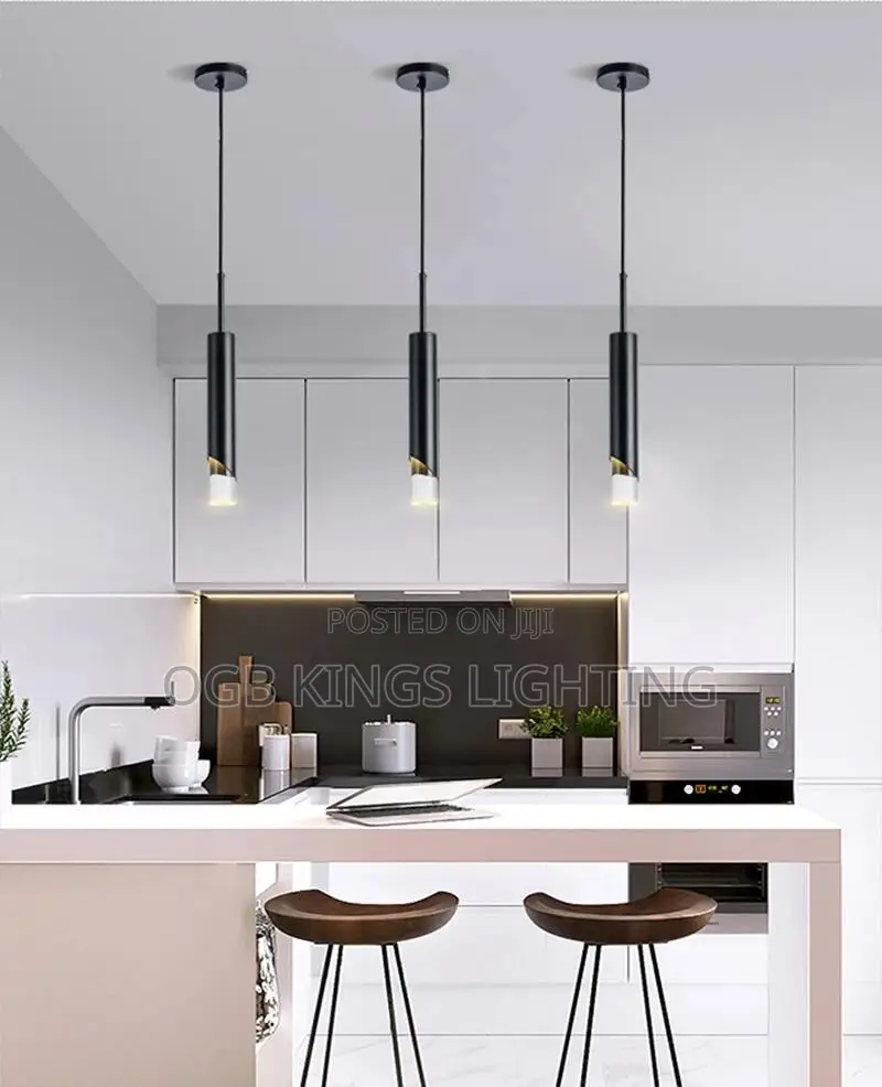 LED Pendant Light Gold Black Dimmable Chandelier Daning LED