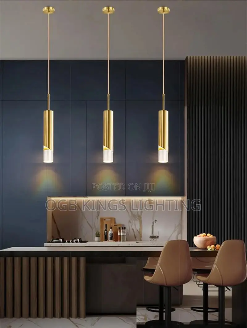LED Pendant Light Gold Black Dimmable Chandelier Daning LED