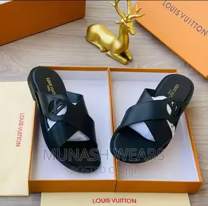 Louis Vuitton Leather Slipers