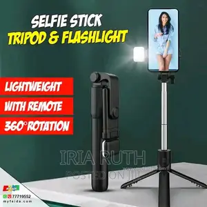 Selfie TRIPOD With Bluetooth,Phone Holder With LED LIGHTS