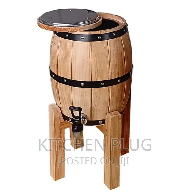 Wood Beer Barrel Dispenser 3 Litres