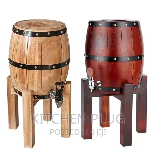 Wood Beer Barrel Dispenser 3 Litres