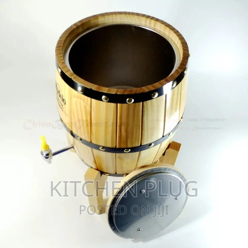 Wood Beer Barrel Dispenser 3 Litres