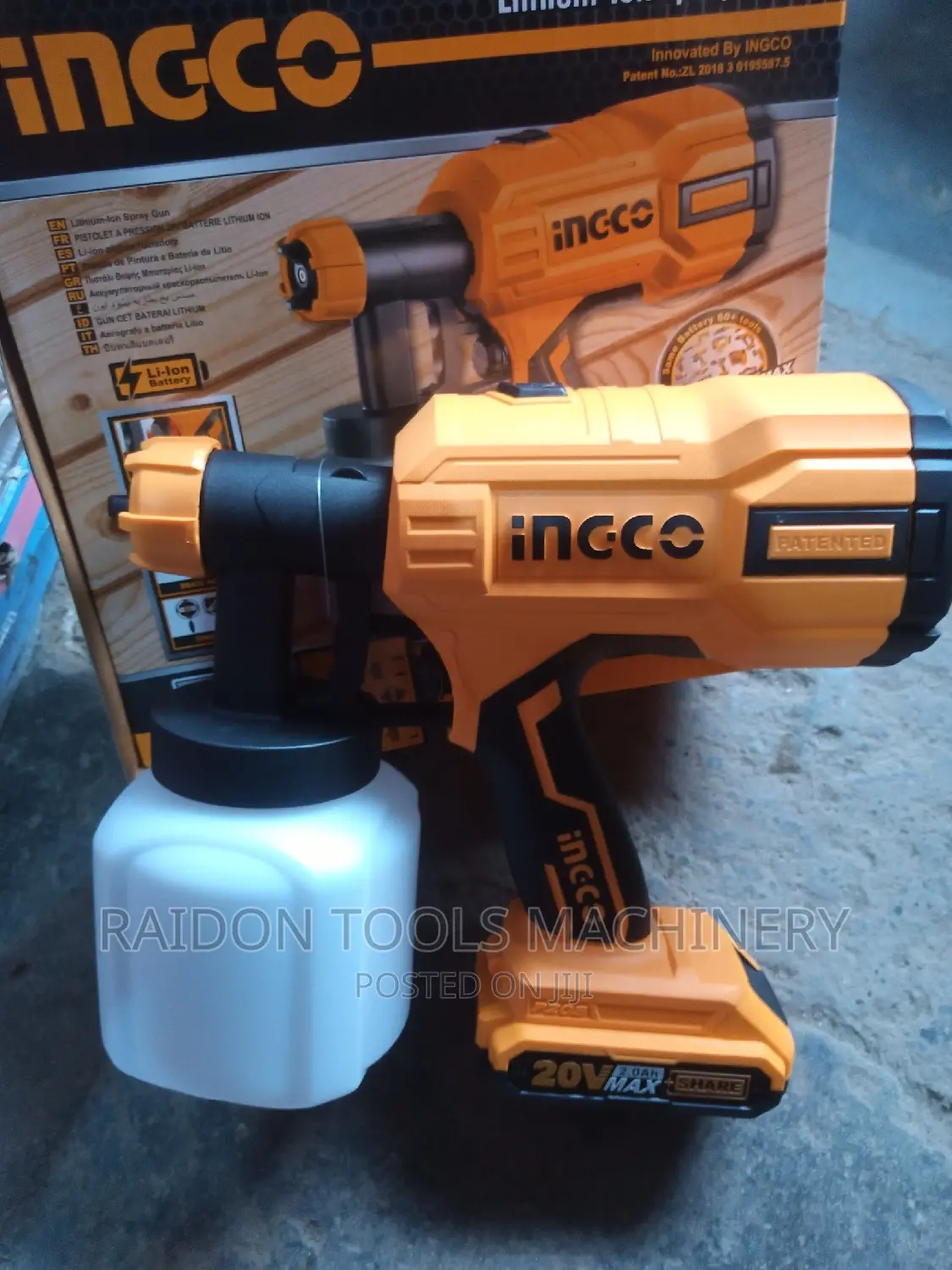 Ingco Cordless Spray Machine 20v