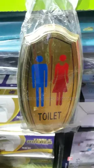 Unisex Toilet Door Sign