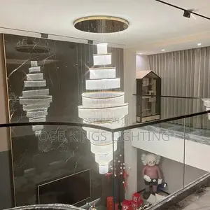 Duplex Building Light Luxury Crystal Chandelier Lighting