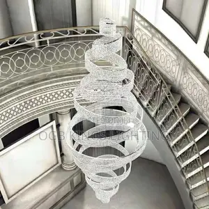 Duplex Building Light Luxury Crystal Chandelier Lighting